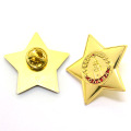 Großverkauf der fabrik mini starfish benutzerdefinierte sternform metall revers pin abzeichen